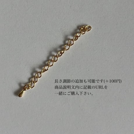 ［ quartz ］gold necklace