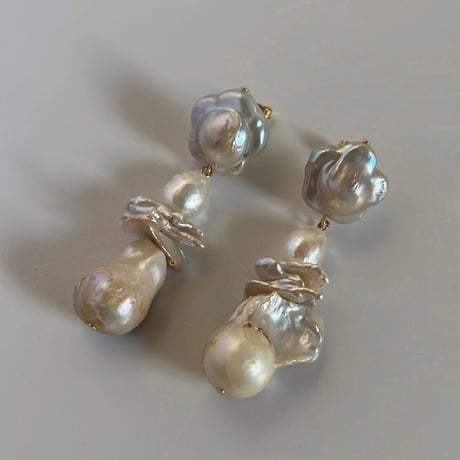Flower perl pierce