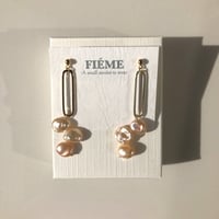 ピンクバロックパール ピアス/イヤリング/サージカルステンレス