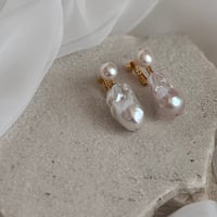 large baroque perl earrings