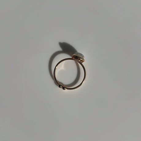 opal gold ring