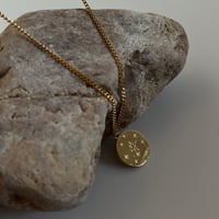 ［gold］オパール コインネックレス