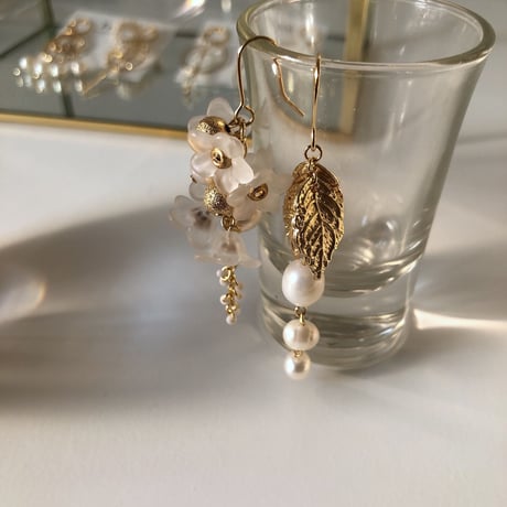 花束ピアス/イヤリング/サージカルステンレス