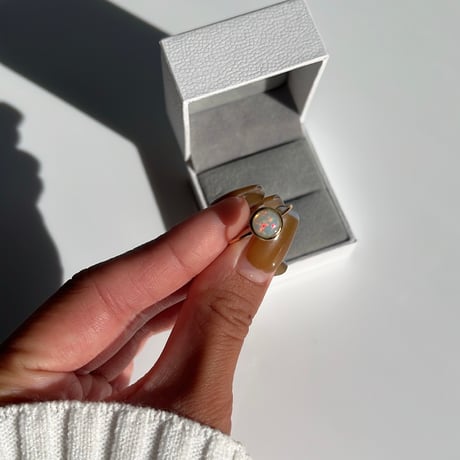 opal gold ring