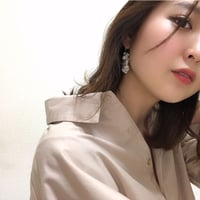 クリア　アシンメトリーピアス