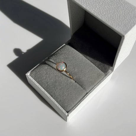 opal gold ring