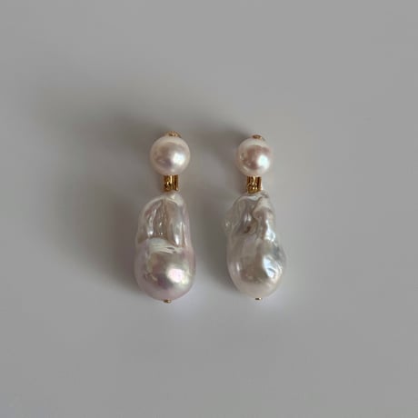 large baroque perl earrings