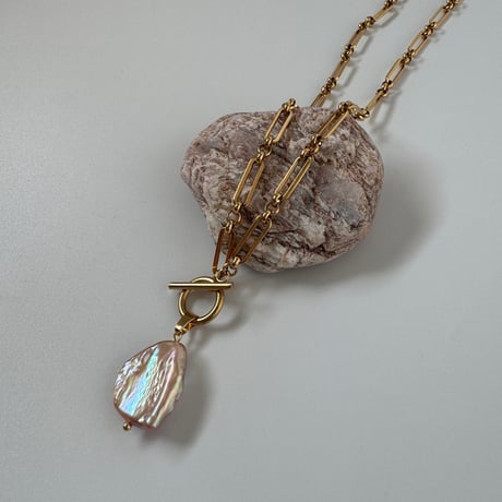 ［pink perl］mantel necklace