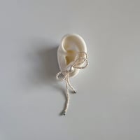 Aria - ribbon motif  pierce / earring