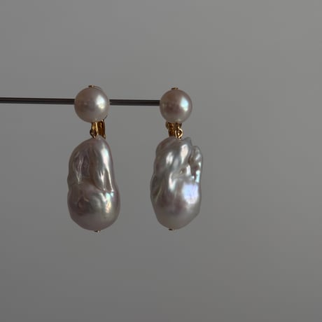 large baroque perl earrings