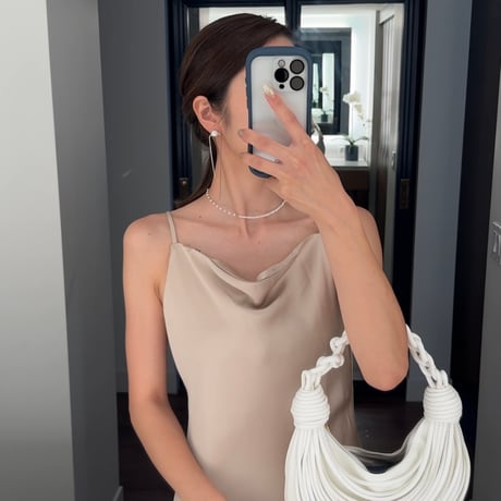 ［labradorite］  baby pearl necklace