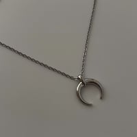 ［silver］moon  necklace