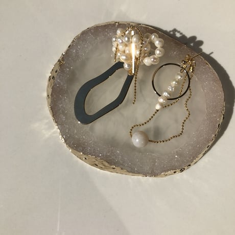 つぶつぶ淡水パール　2wayアシンメトリーピアス