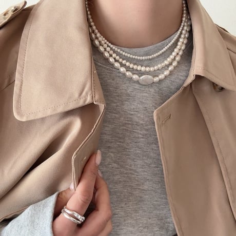 ［9way］" Étoffe " - perl  necklace