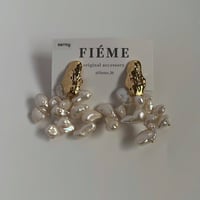 ［gold］つぶつぶパールピアス　/ イヤリング