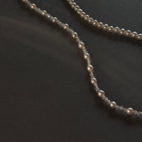 ［labradorite］  baby pearl necklace