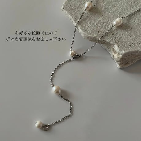 ［3way］point  perl  necklace
