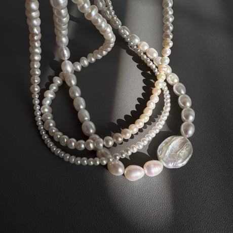 ［9way］" Étoffe " - perl  necklace
