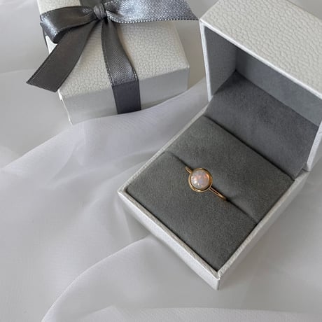 opal gold ring