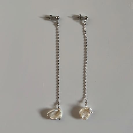 long perl pierce / earring