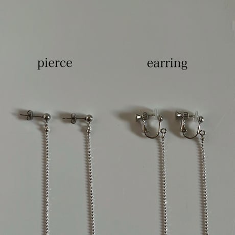 long perl pierce / earring
