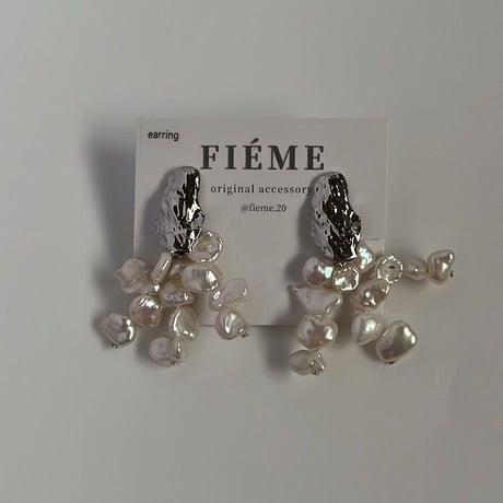 ［silver］つぶつぶパールピアス / イヤリング