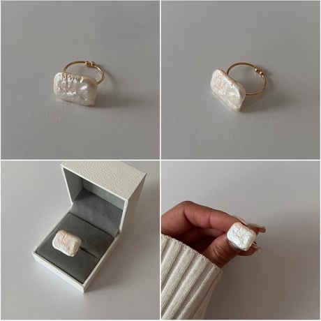 baroque perl ring