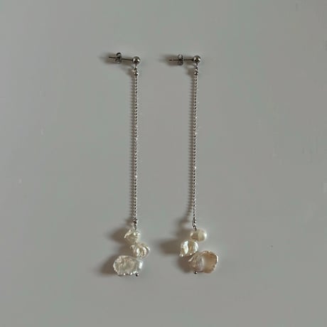 long perl pierce / earring