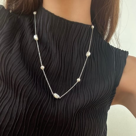［3way］point  perl  necklace