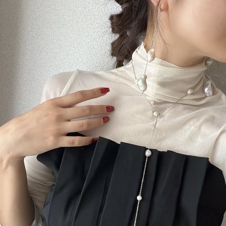 ［3way］point  perl  necklace