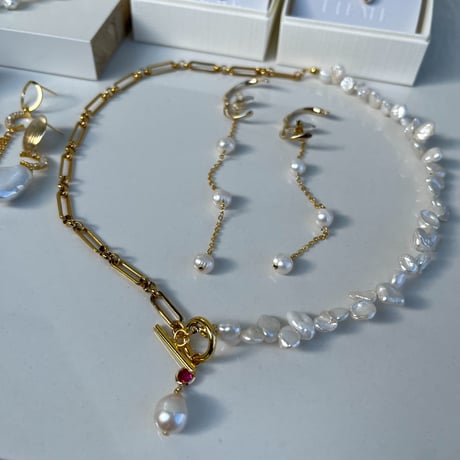 birthstone pearl necklace