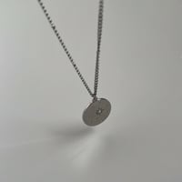 ［silver］オパール コインネックレス