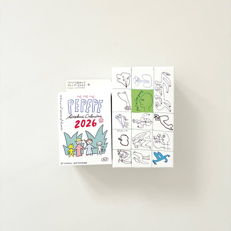 渡邉知樹 ぺぺぺ日めくりカレンダー2026 BOXセット | aotogama