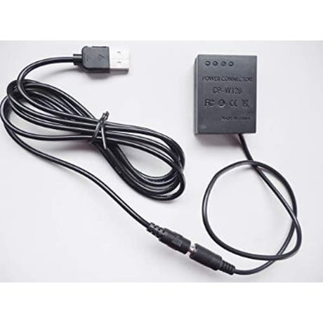 [QC-CPW126] ＤＣ カプラー + ＵＳＢ電源ケーブル Type-A QCトリガーケーブル バッテリー FUJIFILM製対応
