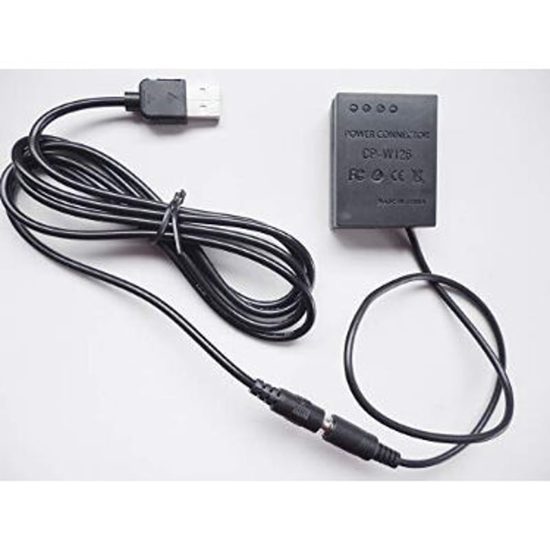 QC-CPW126] DC カプラー + USB電源ケーブル Type-A QCトリガーケー