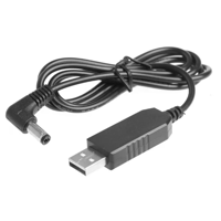 ！カスタム！ USB 5V から DC 24V 出力が可能なUSBケーブル、センタープラス（+）