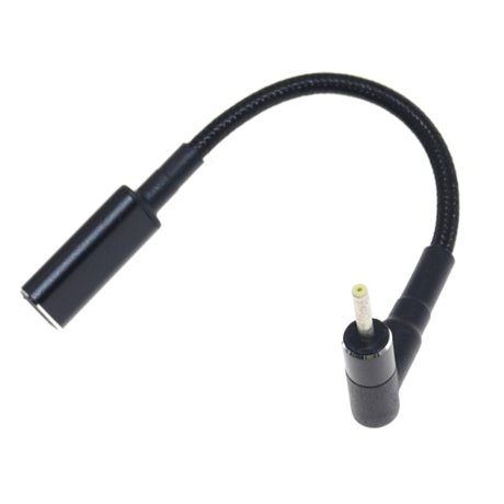 [PDE-2507] 100W 対応 eMarker内蔵 USB PD トリガーケーブル DC18V-20V 電源プラグ 充電用ショートケーブル ノートパソコン用 (2.5mm×0.7mm)