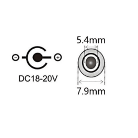 100W/5A対応 eMarker内蔵 USB PD トリガーケーブル DC 18V-20V 電源プラグ 充電用ケーブル 1.8m Lenovo レノボノートパソコン用 (7.9mm/5.5mm)