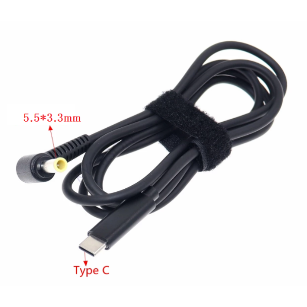 PDC-5533] USB Type-C PD トリガーケーブル DC 20V 電源プラグ