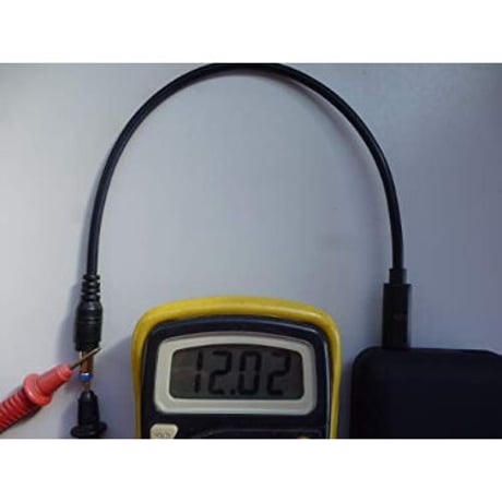 [PDC-12VM] エフェクター 電源 急速充電専用 USB Type-C PDトリガーケーブル センターマイナス ケーブル長 30cm (DC12V)