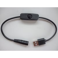 USB TypeAから9.0V/12Vを取り出す 切り替えスイッチ付き QC トリガーケーブル ファン付き作業服 電熱ベスト電源ケーブル(ワークマン/村上被服/桑和などに対応）