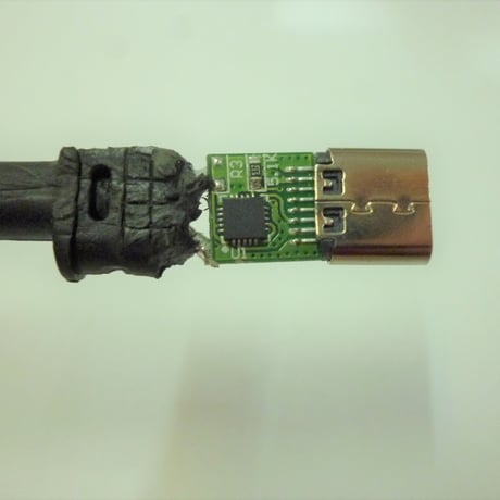 [PDE-5533] 100W 対応 eMarker内蔵 USB PD トリガーケーブル DC18V-20V 電源プラグ 充電用ショートケーブル ノートパソコン用 (5.5mm×3.3mm)