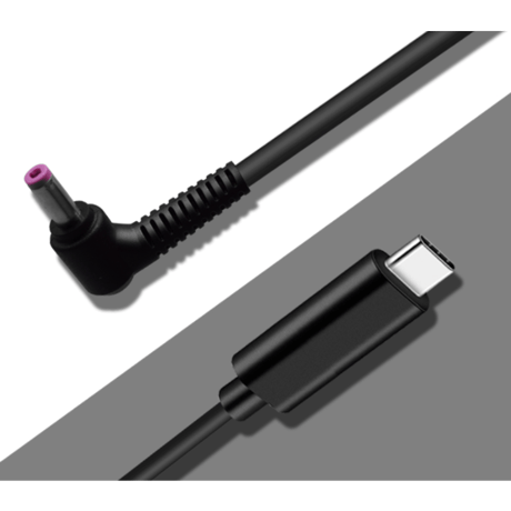 [PDC-4817] USB Type-C PD トリガーケーブル DC 20V 電源プラグ 充電ケーブル HP用 (4.8mm/1.7mm)