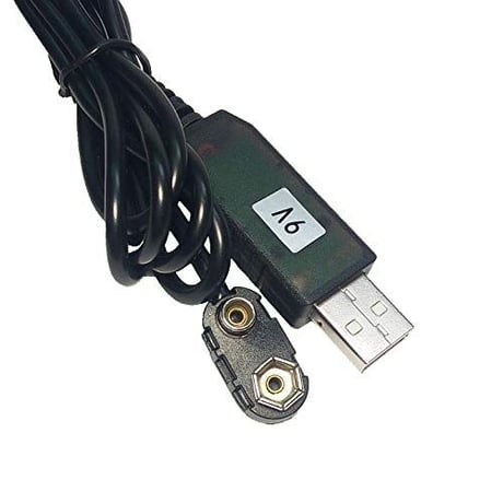 [BE-9x1] ダミー電池 ＵＳＢ接続タイプ ケーブル長１ｍ (9V形（9.0V）)