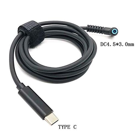 [PDC-4530HP] USB Type-C PD トリガーケーブル DC 20V 電源プラグ 充電ケーブル 1.5m HP 用 (4.5mm/3.0mm)