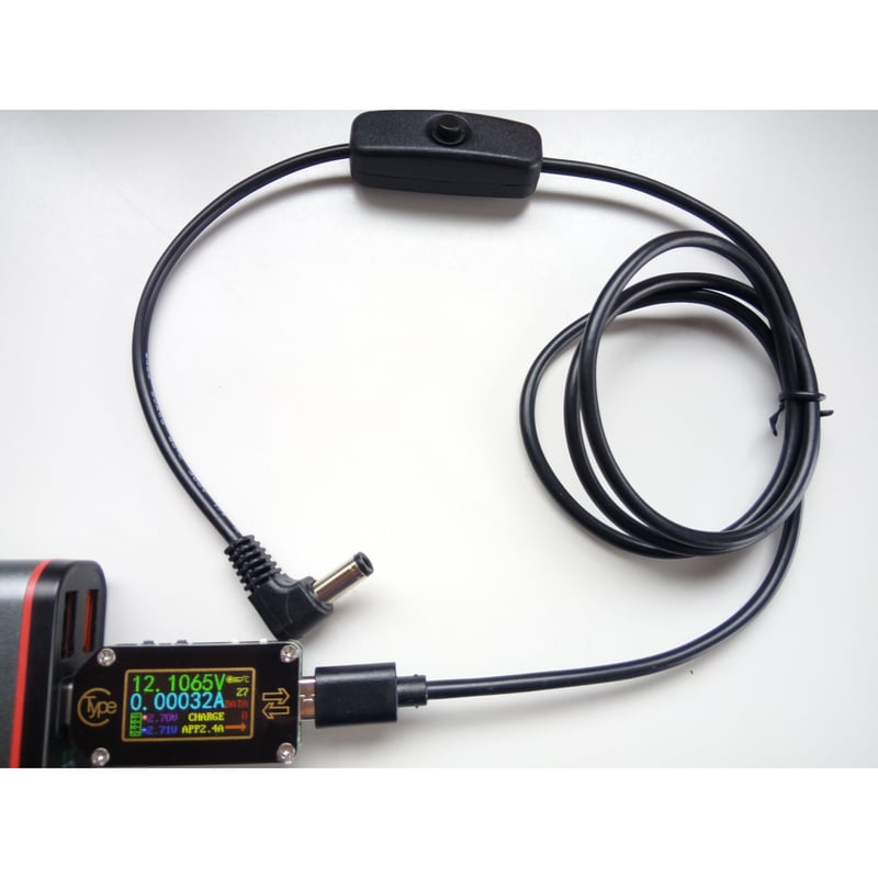 ON/OFF スイッチ付き USB PD トリガーケーブル 12V/15V | PKT Shop ON/OFF スイッチ付き USB PD トリガーケーブル 12V/15V | PKT Shop