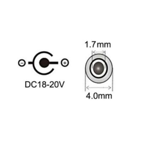 [PDC-4017] USB Type-C PD トリガーケーブル DC 20V 電源プラグ 充電ケーブル 1.5m ASUS Lenovo HP 用 (4.0mm/1.7mm)