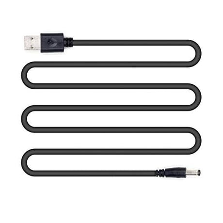 [QC-09V] USB電源ケーブル 急速充電専用 Type-A QCトリガーケーブル ＜QC2.0/3.0対応＞ DC プラグ (外径5.5mm/内径2.1mm・2.5mm 9V)