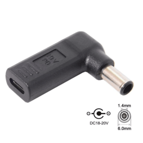 USB Type-C PD トリガーアダプター DC 18V-20V 電源プラグ ノートパソコン用