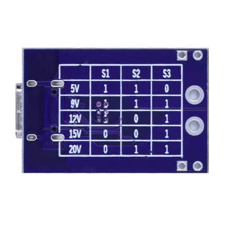 [PDEM-100WS] 100W対応 eMarker内蔵 USB PD トリガーデバイス 全PDO電圧出力設定スイッチ付き